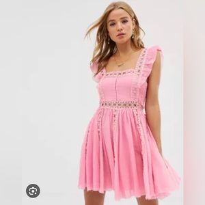 Free People Verona Dress Pink XS